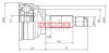 KAMOKA 6070 Joint Kit, drive shaft
